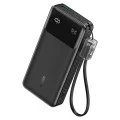 Външна батерия Power Bank PowerCore (A1384G11) - USB, 2x Type-C с USB-C кабел, 20000mAh, 30W, Дигитален дисплей - Anker - Черен