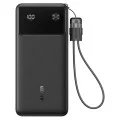 Външна батерия Power Bank PowerCore (A1384G11) - USB, 2x Type-C с USB-C кабел, 20000mAh, 30W, Дигитален дисплей - Anker - Черен