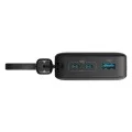 Външна батерия Power Bank PowerCore (A1384G11) - USB, 2x Type-C с USB-C кабел, 20000mAh, 30W, Дигитален дисплей - Anker - Черен