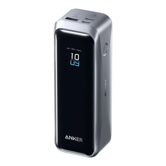 Външна батерия Power Bank Prime (A110BH11) - 2x USB-C, USB, Бързо зареждане, 20100mAh, 220W, Дигитален дисплей - Anker - Черен