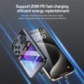 Външна батерия + ретро конзола Yesido (YP87) - Lightning, Type-C, LED дисплей, 10000mAh, 20W - Черна