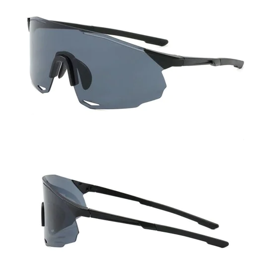 Велосипедни очила Techsuit Bike Glasses (8853) - за колоездене и спорт, TR90 рамка - Черен / Сив