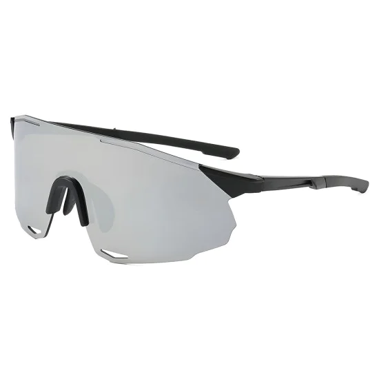 Велосипедни очила Techsuit Bike Glasses (8853) - за колоездене и спорт, TR90 рамка - Черен / Сребрист