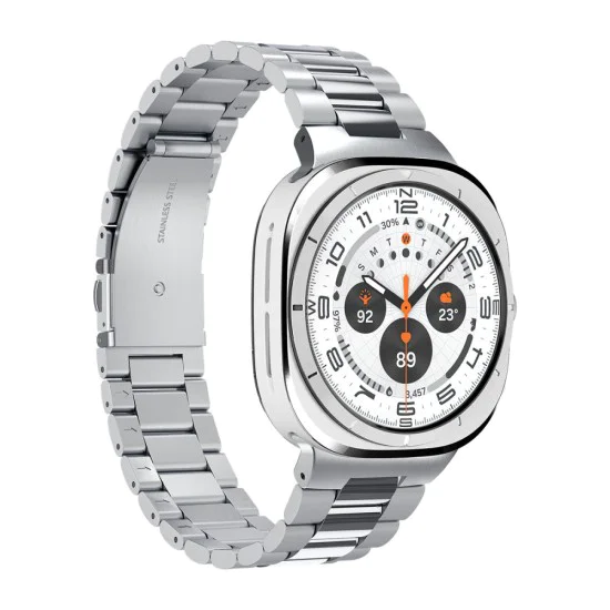 Верижка за Samsung Galaxy Watch Ultra 47mm / Watch Ultra 2 - Modern Fit - Spigen - Сребриста