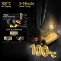 Вертикална прахосмукачка за сухо и мокро почистване VX300 Mix (VXAM141), 22000 Pa, 300W, 128000 об./мин, 4000 mAh, станция и самопочистване - Deerma - Черен