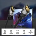Видео кабел Techsuit Premium Video Cable NexusVision Pro (CX3) - HDMI към HDMI 2.1, UHD 8K@60Hz, 48Gbps, 2m - Сив