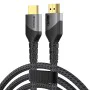 Видео кабел Techsuit Premium Video Cable NexusVision Pro (CX3) - HDMI към HDMI 2.1, UHD 8K@60Hz, 48Gbps, 2m - Сив