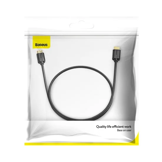 Видео кабел Video Cable (CAKGQ-A01) - HDMI към HDMI, Висока разделителна способност, 1m - Baseus - Черен