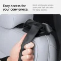 Водач за предпазен колан Spigen Backseat Seatbelt Guide (ACP06041) - за задна седалка на Tesla Model Y, извит дизайн, сигурен монтаж, премиум изработка - Черен
