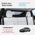 Водач за предпазен колан Spigen Backseat Seatbelt Guide (ACP06041) - за задна седалка на Tesla Model Y, извит дизайн, сигурен монтаж, премиум изработка - Черен