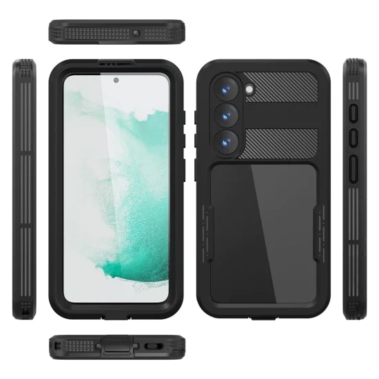 Водоустойчив калъф за Samsung Galaxy S26 Plus - ShellBox IP68 Case - Черен