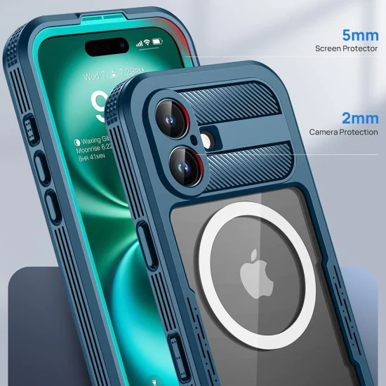 Водоустойчив калъф ShellBox - Waterproof IP68 Case - iPhone 16 - Черен