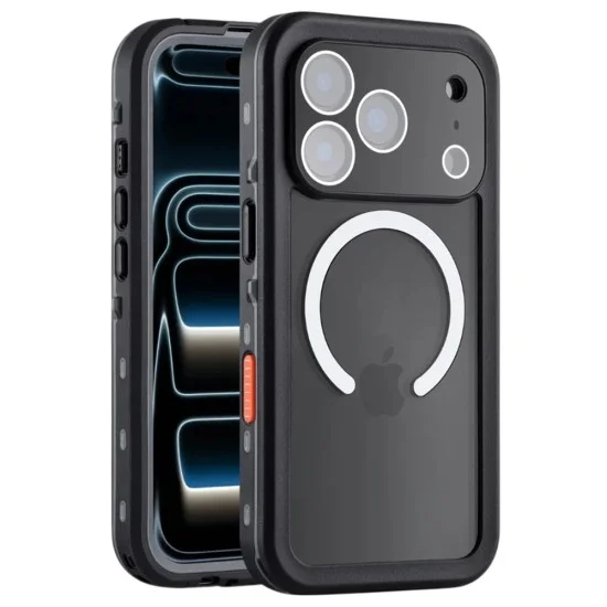 Водоустойчив калъф ShellBox - Waterproof IP68 Case - iPhone 18 Pro Max / iPhone 17 Pro Max - Черен