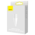 Връхчета за активен стилус (2 броя) Writing Capacitive Stylus Tips (SXBC010002) - Чувствителен сензорен контрол, Гладко рисуване, 12.5x4.9mm - Baseus - Бял