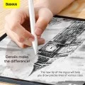 Връхчета за активен стилус (2 броя) Writing Capacitive Stylus Tips (SXBC010002) - Чувствителен сензорен контрол, Гладко рисуване, 12.5x4.9mm - Baseus - Бял