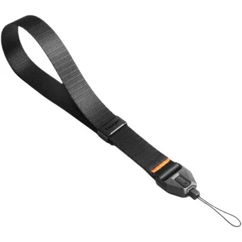 Връзка за ръка Spigen Wrist Lanyard Strap + ConTag (AFA11626) - универсална, автоматично регулиране, бутон за бързо освобождаване - Черен