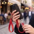 Връзка за телефон Techsuit UrbanLoop (TLN6B) - за врат/рамо, за калъфи за телефон, 100cm-140cm регулируема дължина, найлон + PU - Син