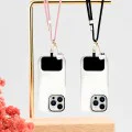 Връзка за врата / рамо Hello Kitty Crossbody Cord - с талисман Kitty Head, универсална, найлон, 150cm - Черна