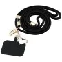 Връзка за врата / рамо Hello Kitty Crossbody Cord - с талисман Kitty Head, универсална, найлон, 150cm - Черна