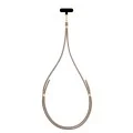 Връзка за телефон 3mk Crossbody Cord Easy Clip Elite (RWS2-70) - Luxury Design, Nylon, Durable, 0.8m, Universal - Gold Taupe
