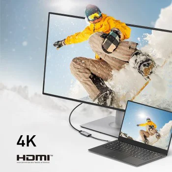 Видео адаптер Anker (Video Adapter) - Type-C към HDMI, Ultra HD, 4K@60Hz - Сив