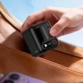 Зарядна станция Acefast (Z10) - 3x Type-C, USB, GaN PD100W, прибиращ се USB-C кабел, интелигентен TFT цветен дисплей - Черна