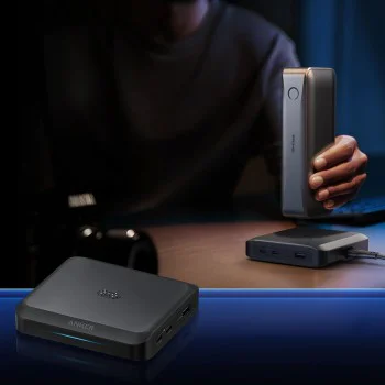 Зарядна станция Anker Prime Charging Base - за Anker Prime Power Bank 150W, 2x Type-C, USB - Черна