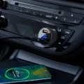 Зарядно за кола Acefast (B6) - с дигитален дисплей, USB, Type-C, бързо зареждане, 63W, PD3.0, PPS, QC3.0, цинкова сплав - Черно