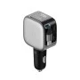 Зарядно за кола CC903P (CKCC903PGLBK) - USB, Type-C, Вграден прибиращ се кабел, LED Дисплей, 100W - Cuktech - Черен