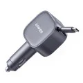 Зарядно за кола Car Charger Nano (A2738HA2) - с прибиращ се Type-C кабел, Бързо зареждане, USB-C, 75W - Anker - Черен