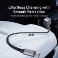 Зарядно за кола Car Charger Nano (A2738HA2) - с прибиращ се Type-C кабел, Бързо зареждане, USB-C, 75W - Anker - Черен