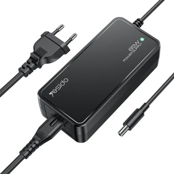 Зарядно за лаптоп Yesido Universal Laptop Adapter (CG11E) - Smart Chip, 65W, 5A, 1m - Черно