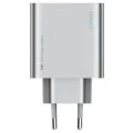 Зарядно за мрежа A15C-EU (CUK0A15CEUSL) - 2x USB-C, USB, Бързо зареждане, 65W, GaN Технология - Cuktech - Бял