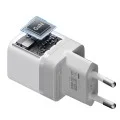 Зарядно за мрежа AC301 (CKAC301SEUWH) - Type-C, с включен USB-C кабел, GaN Технология, 40W - Cuktech - Бял
