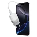 Зарядно за мрежа AC301 (CKAC301SEUWH) - Type-C, с включен USB-C кабел, GaN Технология, 40W - Cuktech - Бял