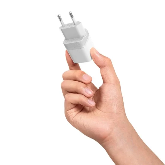 Зарядно за мрежа AC301 (CKAC301SEUWH) - Type-C, с включен USB-C кабел, GaN Технология, 40W - Cuktech - Бял