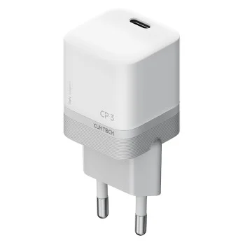 Зарядно за мрежа AC301 (CKAC301SEUWH) - Type-C, с включен USB-C кабел, GaN Технология, 40W - Cuktech - Бял