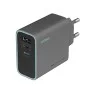 Зарядно за мрежа AD653C EU (CUKAD653EUGR) - 2x USB-C, 1x USB-A, Бързо зареждане, 65W, GaN Технология - Cuktech - Сив