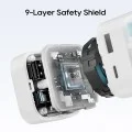 Зарядно за мрежа AD653W (CUKA653WEUWT) - с прибиращ се USB-C кабел, USB-C, USB, 67W, GaN Технология, 0.7m - Cuktech - Бял