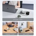 Зарядно за мрежа AD653W (CUKA653WEUWT) - с прибиращ се USB-C кабел, USB-C, USB, 67W, GaN Технология, 0.7m - Cuktech - Бял