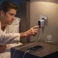 Зарядно за мрежа Wall Charger (B121BG41) - Бързо зареждане, с Дисплей, 100W, 2x USB-C, USB - Anker - Сребрист