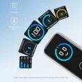 Зарядно за мрежа Wall Charger (B121BG41) - Бързо зареждане, с Дисплей, 100W, 2x USB-C, USB - Anker - Сребрист