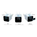 Зарядно за мрежа Wall Charger Nano (A121DG31) - Type-C, GaN, Бързо зареждане, със Смарт дисплей, Care Mode, 45W, EU - Anker - Син