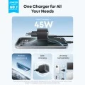 Зарядно за мрежа Wall Charger Nano (A2692L11) - GaN, Бързо зареждане, Type-C, 45W, EU - Anker - Черен