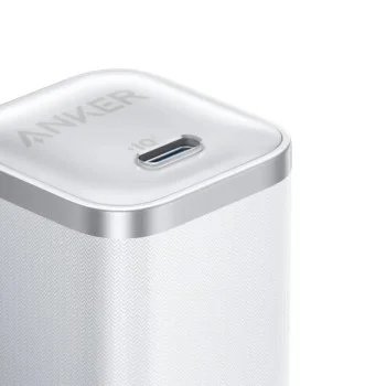 Зарядно за мрежа Wall Charger Nano (A2692L21) - GaN, Бързо зареждане, Type-C, 45W, EU - Anker - Бял