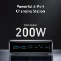Зарядно за мрежа Wall Charger Prime (A2683341) - GaN Бързо зарядно, 4x Type-C, 200W - Anker - Черен
