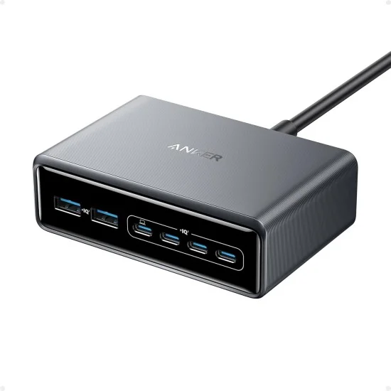 Зарядно за мрежа Wall Charger Prime (A2683341) - GaN Бързо зарядно, 4x Type-C, 200W - Anker - Черен