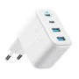 Зарядно за мрежа Wall Charger Zolo (A121EG21) - GaN Бързо зарядно, 2x Type-C, USB, 100W, EU - Anker - Бял