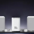 Зарядно за стена Baseus EnerFill FE11 (P10182102213-00) - USB, 2x Type-C, 100W, бързо зарядно - Бял (Moon White)