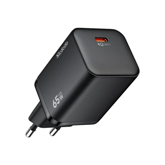 Зарядно за стена Mcdodo Ultimate Mini (CH-0850) - GaN USB-C, 65W, бързо зарядно - Черно